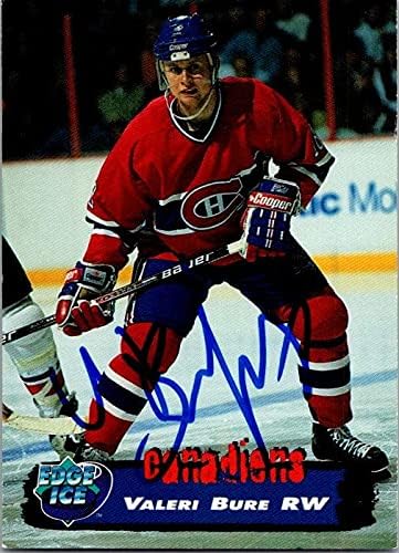 Skladište autografa 654279 Valeri Bure Hockey Card - Fredericton Canadiens, AHL, FT 1995 kolekcionari Edge Ice - br. 40