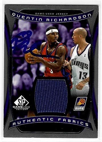 Quentin Richardson potpisao je 2004/05 SP-a Jersey kartica koja se koristi s SP-om AF-QR-NBA Autographed igra korištena dresova