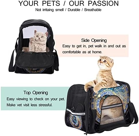 Nosiljka za kućne ljubimce s mekim stranama za mačke, pse, prijenosna sklopiva torba za kućne ljubimce odobrena od strane zrakoplovne