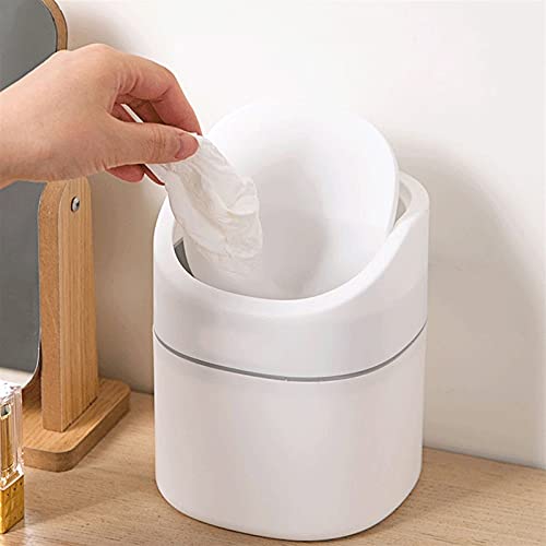 Zukeeljt kanta za smeće 1PC kućni ured radna površina plastična mini kanta za smeće, mala košarica za papir, smeće toaletnog stola