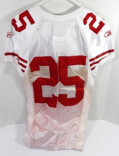 2010. San Francisco 49ers 25 Igra izdana White Jersey 42 DP41584 - Nepotpisana NFL igra korištena dresova