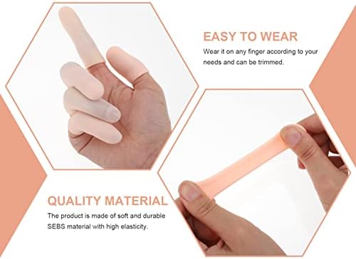 10pcs gel štitnik za prste nasloni za prste silikonska Futrola za prste poklopac rukavca za Prste podrška za okidač artritis prstiju