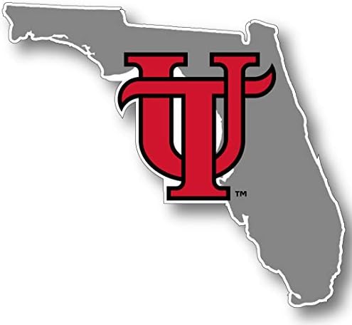 R i R uvoz Sveučilišta u Tampa Spartans vinil dekal-NCAA naljepnica u obliku države