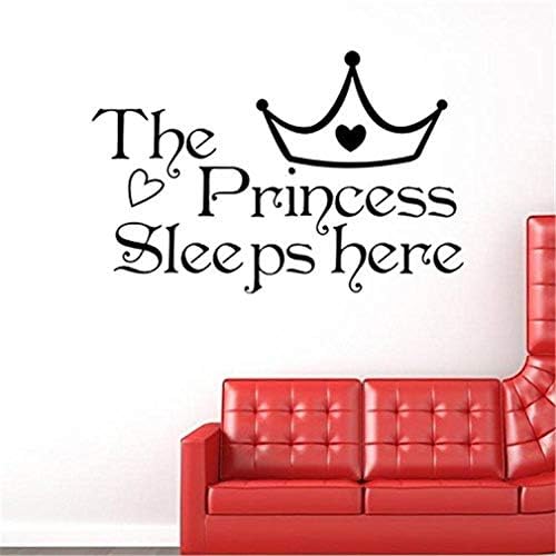 PULABO1Pc Naljepnica na zidu sa citatom Princeza spava ovdje za sobe djevojke Pouzdane kvalitete