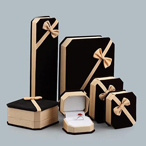 Kutija za nakit torbe za pakiranje za žene perle prstenovi naušnice narukvice ogrlice setovi kutija baršunasti prikaz poklon nakit