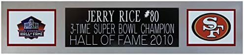 Jerry Rice Autografirani crveni dres San Francisco - lijepo matiran i uokviren - ručno potpisan od strane Rice i Certified Autentic