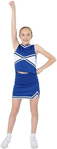Danzcue Girls u 2 boje udarce Sweetheart Cheerleaders Uniform Shell Top