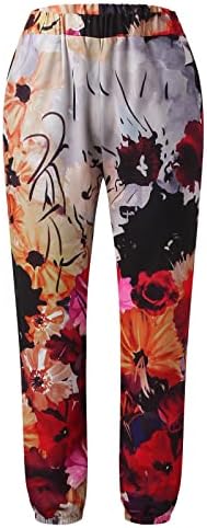 Ljetne Ležerne Ženske pamučne i lanene hlače širokog kroja s ravnim nogavicama, hlače za plažu visokog struka s džepovima, udobna dna