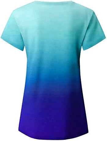 Ženski vrhovi ljeto žene Plus size mekana široka majica s izrezom u obliku slova u i kratkim rukavima šareni mramorni print majice