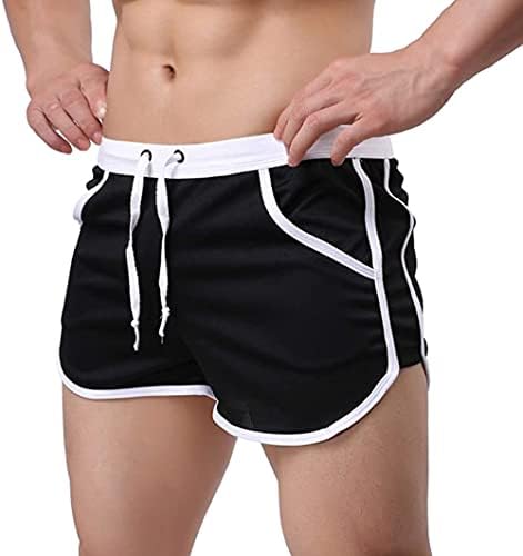 Aihuajie muški trening koji trči kratke hlače, ležerne kratke hlače 80 -ih, lagane atletičke hlače u teretani u teretani