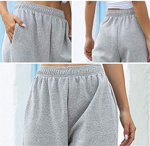 Adongnywell Women Yoga Sweatpants labave treninge joggers hlače udobne ležaljke s džepovima hlača