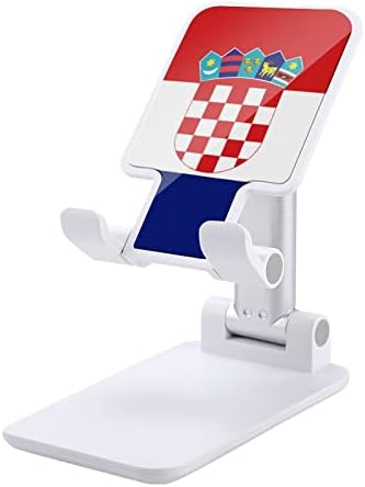 Hrvatska zastava ispisana sklopiva savijač na radnoj površini.