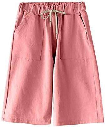 Elonglin ženske bermude kratke hlače casual labave pamučne kratke kratke hlače dužine koljena