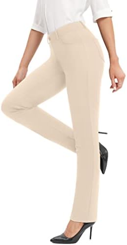 Iuga 29 '' '/31' 'Ženske haljine hlače Rastemljive radne hlače za žene s visokim strukom s džepovima s džepovima