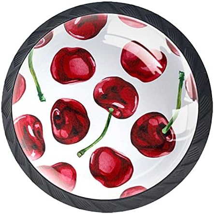 Kraido Cherry uzorka ladica obrađuje 4 komada okrugli gumb za ormariće s vijcima pogodnim za kućni ured kupaonice, ormar za spavaće