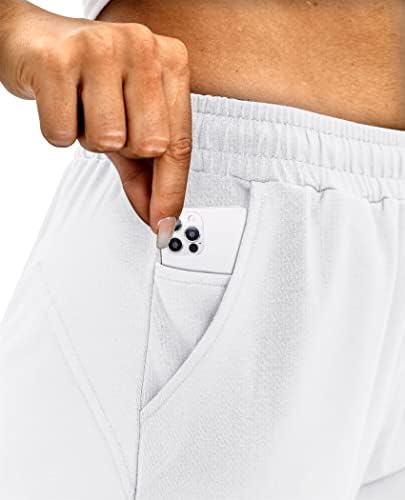 Siliteelon ženske jogers hlače Lagane trkačke joge trenirke s džepovima konusnim casual hlačama za vježbanje