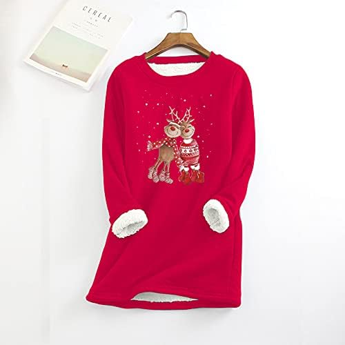 Slatki Puloveri za žene jesen-zima Ležerne majice za nošenje s tajicama majica širokog kroja Dukserice svestrani puloveri