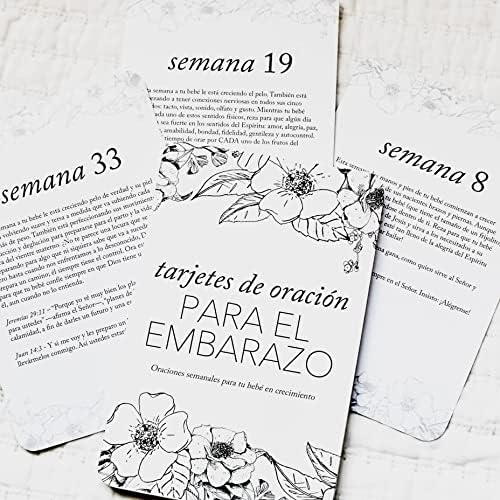 DUNCAN &STONE PAPER CO. Španjolske molitvene kartice za trudnice-najava trudnoće na španjolskom za roditelje i bake i djedove - dječje