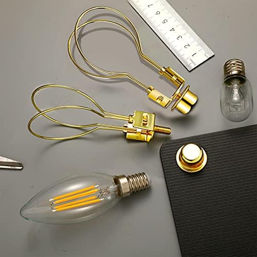 2 kom abažur za žarulju Adapter za pričvršćivanje abažura na žarulju uključuje sjenilo i nivelatore za abažur svjetiljke