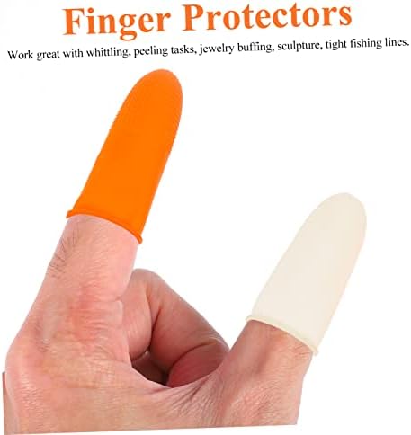 Izliječeni 200pcs neklizajući lateks rukav za prste silikonske rukavice štitnik za palac rukavi za prste Lateks kapice za prste dječji