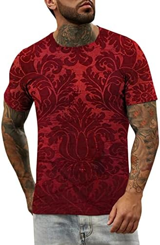 Jeseni vrhovi za muške ljetne modne majice za mušku modnu majicu casual 3d tiskana košulja kratka majica s dugim rukavima muška crvena