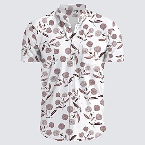 2023. Novi prilagođeni logotip muških havajskih košulja sets kratki rukavi ležerni gumb dolje na plaži cvjetna košulja i kratke hlače