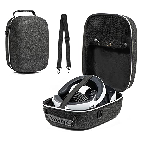 Devaso tvrdo nošenje futrole za PlayStation VR2 igranje, slušalice i kontrolera s kontrolerima, prijenosna torba za pohranu putovanja