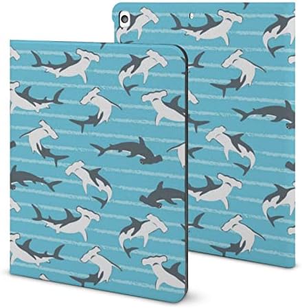 Kućište morskih morskih pasa kućišta tableta Slim Flip Stand Zaštitni poklopac s držačem olovke kompatibilan za iPad 2020 （10.2in）