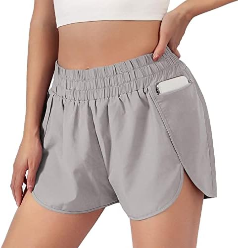 Jinfe Womens trčanje trening elastični struk hlače kratke hlače atletske džepne hlače kratke hlače pidžame žene