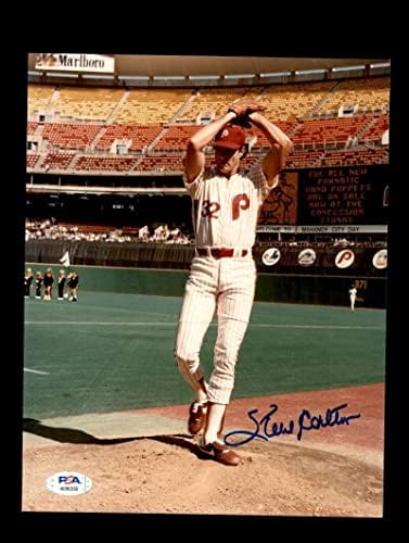 Steve Carlton PSA DNA CoA potpisao 8x10 Phillies Photo Autograph - Autografirani MLB fotografije