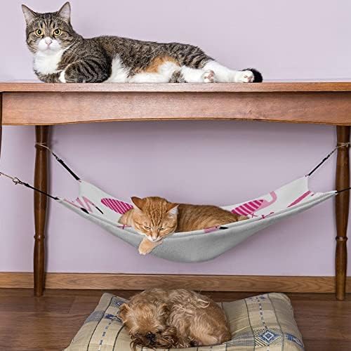 Mačji krevet ružičasti flamingo kavez za kućne ljubimce viseća mreža prozračni viseći krevet za mačiće štene od divljači 16,9913