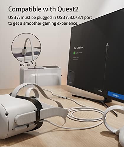 Sintech kabel za punjenje 16ft sa standardnim kabelom za vezu 16ft kompatibilan s Oculus Quest 2