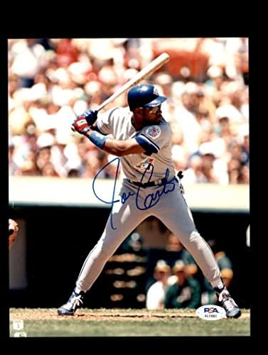 Joe Carter PSA DNK potpisan 8x10 Photo Autograph Blue Jays - Autografirani MLB fotografije