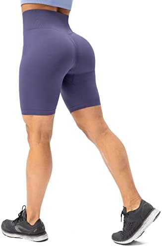Lavento ženska lepršava ležišta za bešavne biciklističke kratke hlače - trbuh za kontrolu trbuha joga trening kratke hlače