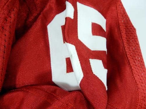 2010. San Francisco 49ers Kenny Wiggins 65 Igra izdana Red Jersey 48 DP30918 - Nepotpisana NFL igra korištena dresova