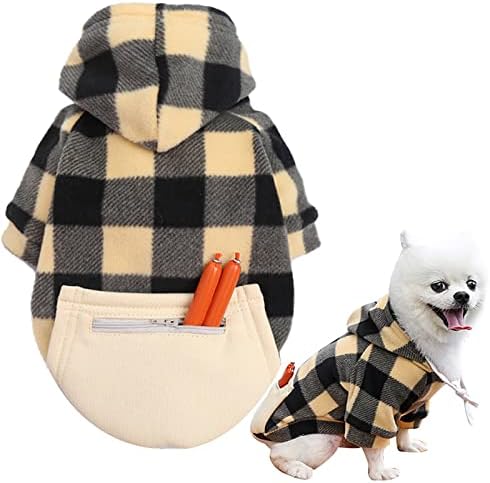 Ruio pas božićna odjeća karirani džep s patentnim zatvaračem weiwang size Odjeća za psa mačka odjeća za kućne ljubimce jesen i zima