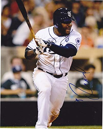 Abraham Almonte San Diego Padres Action potpisan 8x10 - Autografirane MLB fotografije