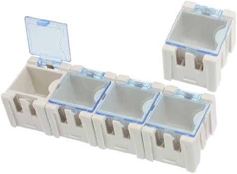 Aexit plastične komponente Organizatori alata Elektronika kutija za pohranu kutije za alat bijela
