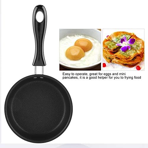 Prijenosna mini tava za Poširana jaja kućna mala kuhinjska ploča omlet tava s izoliranom ručkom za sve ploče za kuhanje prijenosna