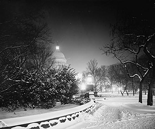Američki glavni grad na zimskoj fotografiji