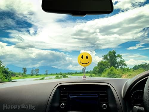 Tenna Tops Happy Smiley Face Car Antena Topper/Auto Mirror vješalica/Nadzorna ploča pribor