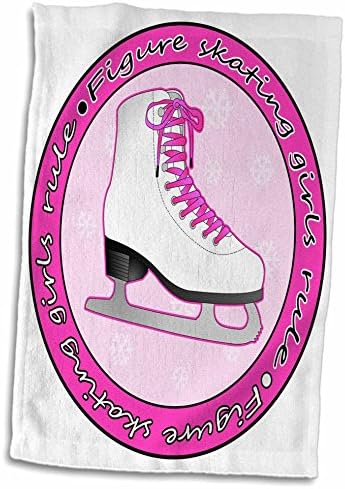 3Drose - Janna Salak dizajnira klizanje na ledu - figura klizanja pravila ružičaste skejt - ručnici