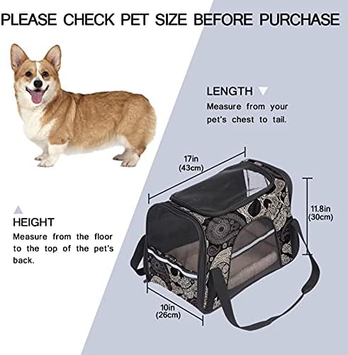 Prijenosna, sklopiva torba za kućne ljubimce s podstavljenim stranama za mačke, pse iz Airlinesa odobrena od strane Airlinesa