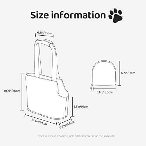 Mekana reverzibilna putna torba za kućne ljubimce u boji-geometrijska-jelen-los prijenosna mala torbica za pse / mačke