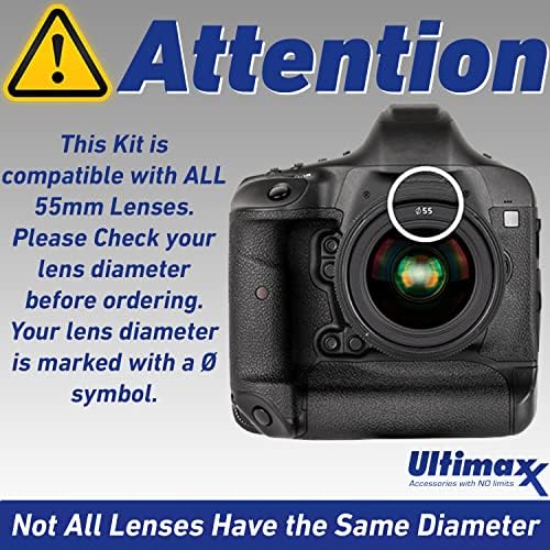 55 mm ultimaxx šest komada Popekati kit za filtriranje u boji za Nikon D3300, D3400, D3500, D500, D5200, D5300, D5500, D5600 W/AF-P