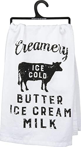Primitivi od Kathy Creamy Creamy Ice Hladni maslac sladoled mlijeko Pamuk Kuhinja ručnik -28 -in