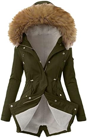 Ženski zimski kaputi Odricanje dugih žena zimski kaputi Kompozitni plišani gumb jakne nadmašuju kaput