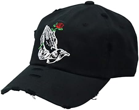 Muka ruža izvezeni tati šešir Žene muškarci Estetski šeširi ruži cvjetovi tati šeširi za muškarce Grafička bejzbol kapica Street odjeća