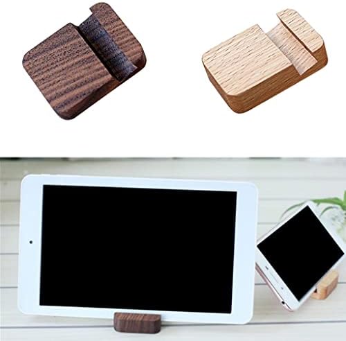 Ｋｌｋｃｍｓ 2x drveni tablet postolje za stolnu površinu za tablet, telefoni, ravne, pametne telefone i druge pribor za telefon smeđi