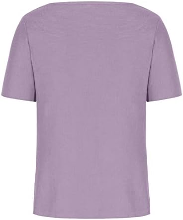 Kratki rukav 2023 v vrat labav fit opušteni fit salon Basic bluza majica za žene Ljetni jesenski pamučni vrh P8 p8 P8